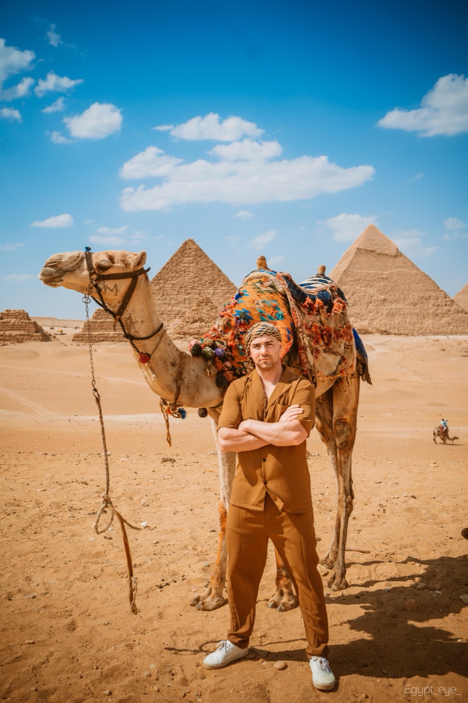 Stephen Decatur at the pyramids of Giza, Egypt